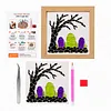 Tombstone Glass Mosaic DIY Craft Kit &ndash; Framed Halloween Wall Art