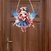 Diamond Painting Fairy Flag Pendant for Home Wall Decor