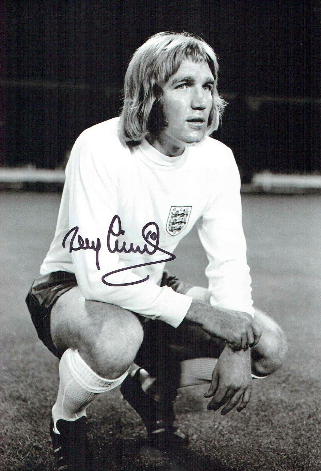 Tony CURRIE Signed 12x8 England Photo Poster painting 1 Private Signing AFTAL RD COA Sheff Utd