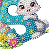 (US Only)PET Double Sided Special Shaped Easter Alphabet DIY Diamond Painting Keychain