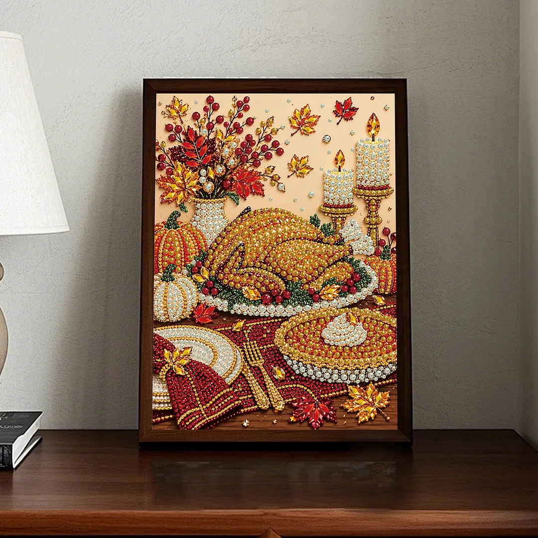 Pearl Painting Kit for Adults Thanksgiving Harvest Art