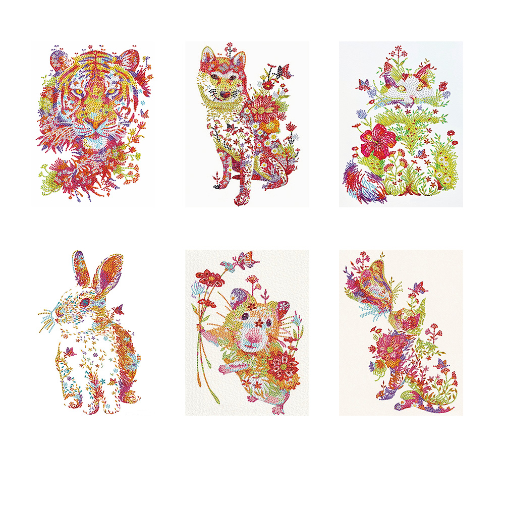 

Colorful Flower Animal - Special Shaped Diamond Painting - 30*40CM, Cat1, 501 Original