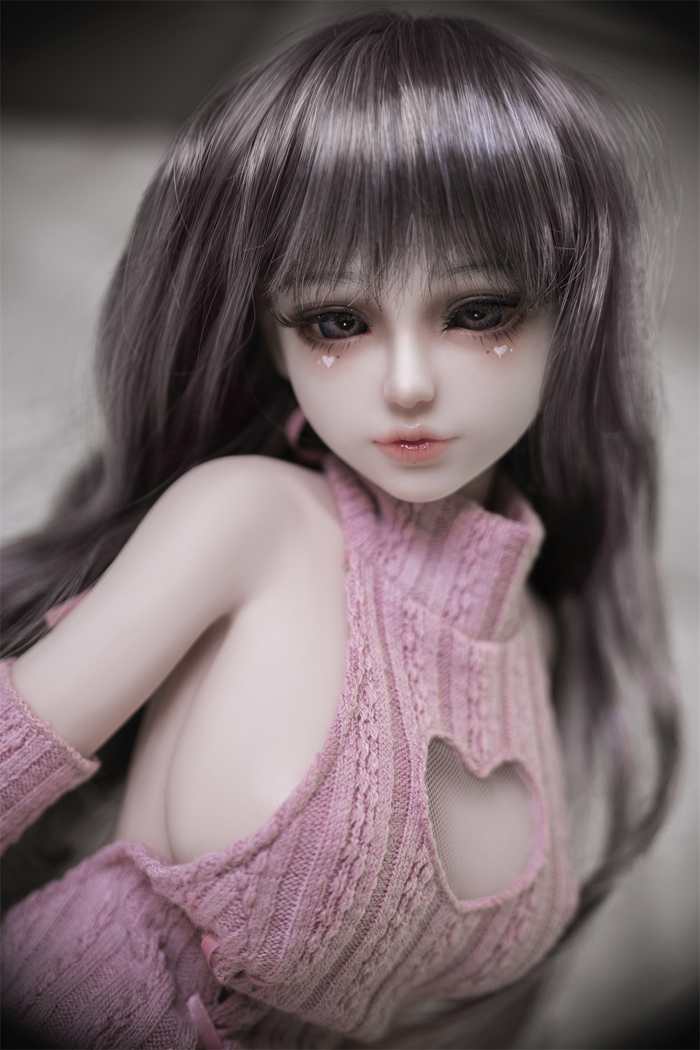 Mini Love Doll LLDOLL 60cm (1.97') girl in sweater #CM0011 full silicone (NO.891) LLDOLL Littlelovedoll