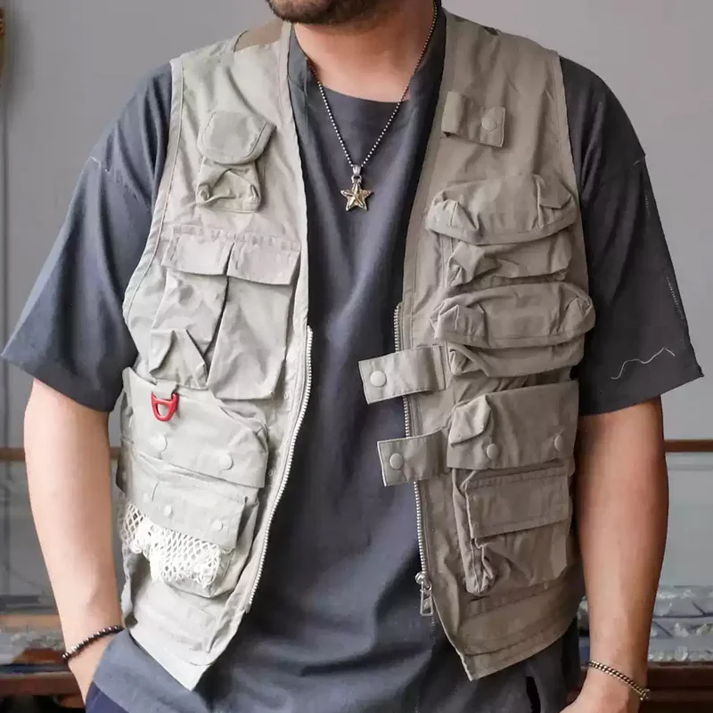 Functional Fabric Multi-pocket Workmanship Fishing Vest