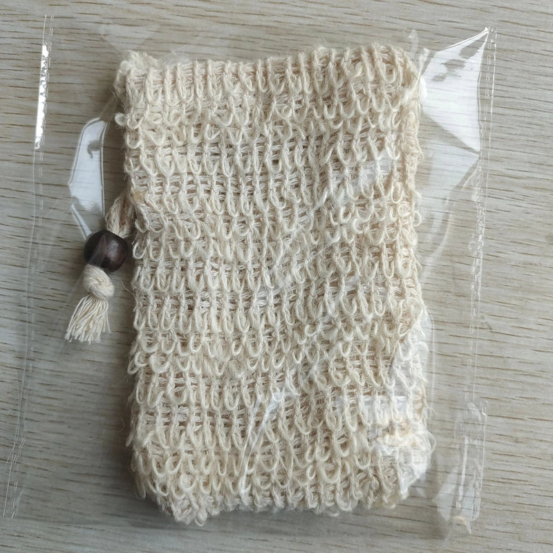 Minimalist Solid Color Cotton And Linen Soap Foam Net