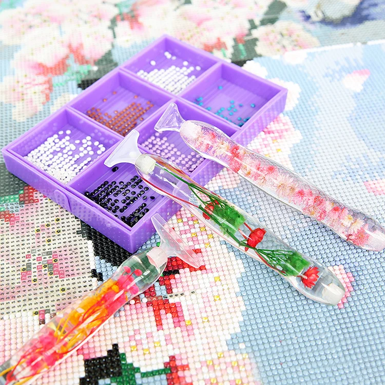 Diamond Painting Pen With Wax in Cap Rhinestones Bead Embroidery