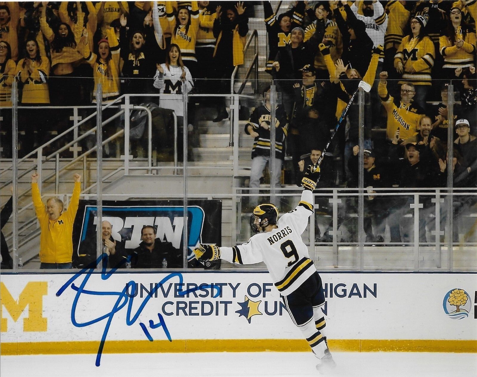 Michigan Wolverines Josh Norris Signed Autographed 8x10 Photo Poster painting COA