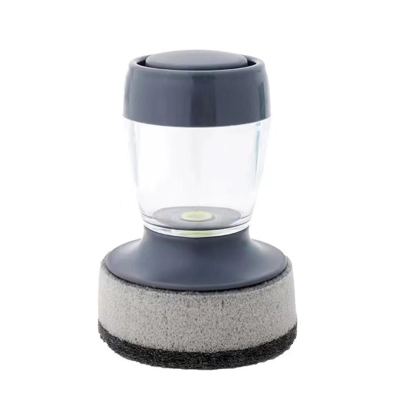 Direct Automatic Liquid Brush Head Pot Bowl Cleaning Brush Press Liquid Sponge Cleaning Brush Household Wash Pot Brush