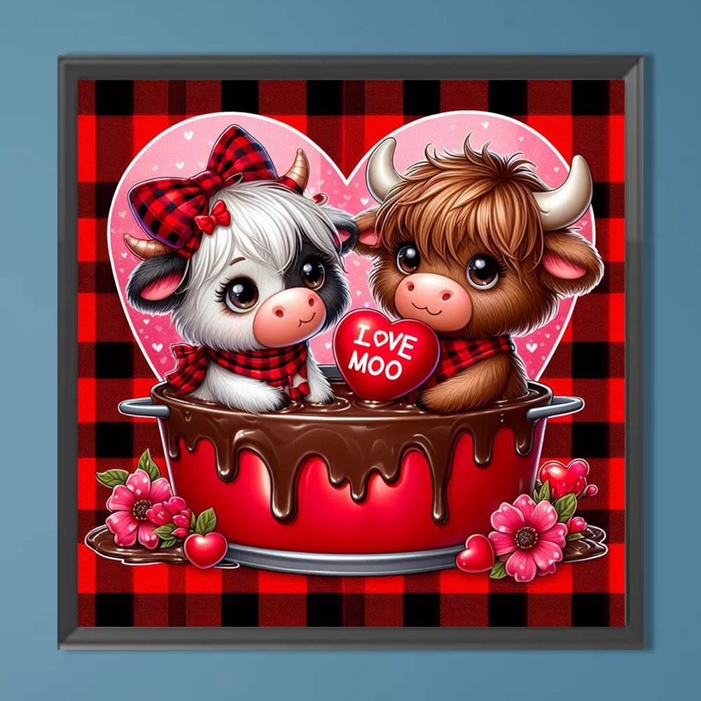 Diamond Painting - Full Round Drill - Love Yak(Canvas|40*40cm)