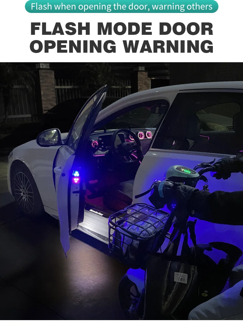 Car door LED door opening light