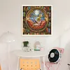 Bunny In Library-14CT Stamped Cross Stitch 36*36cm/14.17*14.17in tapestrymarket