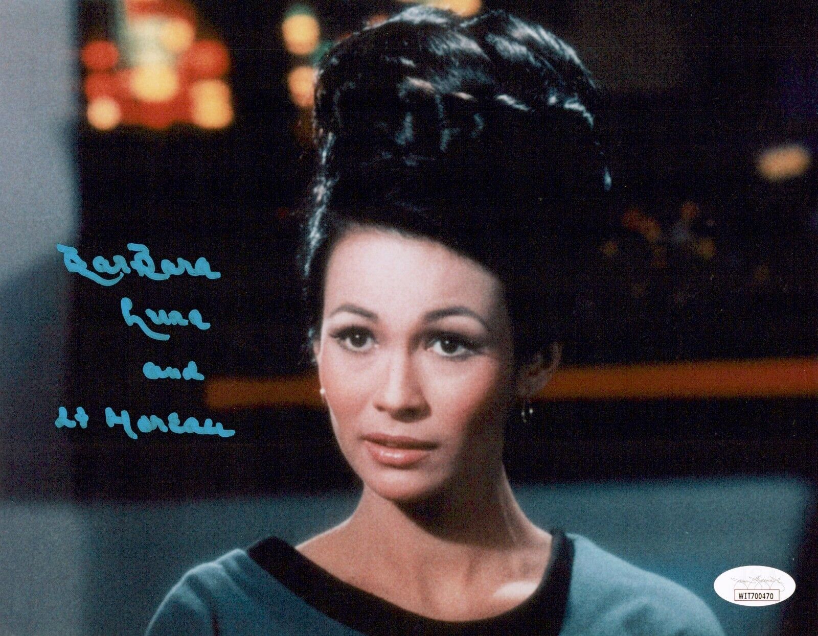 BARBARA LUNA Signed 8x10 STAR TREK ORIGINAL SERIES Photo Poster painting Authentic Auto JSA COA