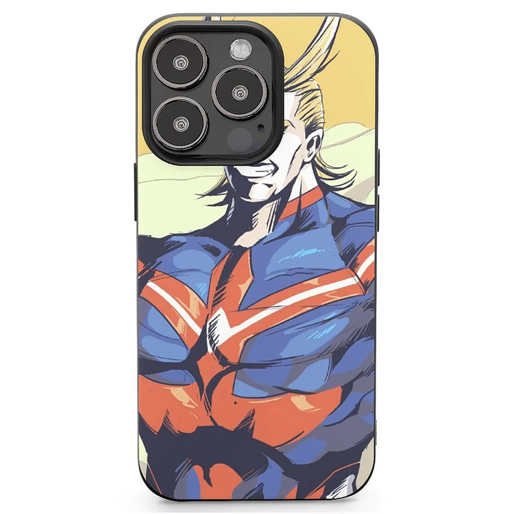 All Might Anime My Hero Academia Phone Case(16) Mobile Phone Shell IPhone 13 and iPhone14 Pro Max and IPhone 15 Plus Case - Heather Prints Shirts