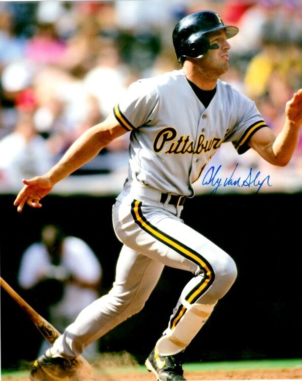 Signed 8x10 ANDY VAN SLYKE PITTSBURGH PIRATES Autographed Photo Poster painting- COA