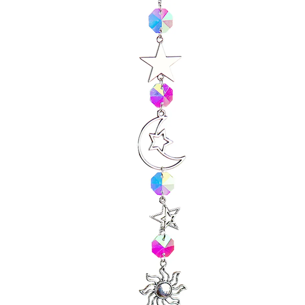 Crystal Wind Chime Ornament Garden Window Hanging Light Catcher Pendant (5)