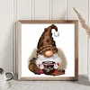 (Stamped/Counted) Coffee Gnome - 11CT Cross Stitch 40*40cm/15.75*15.75in