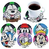 8pcs Cartoon DIY Diamond Painting Holz Untersetzer Kits mit Halter (Ente)