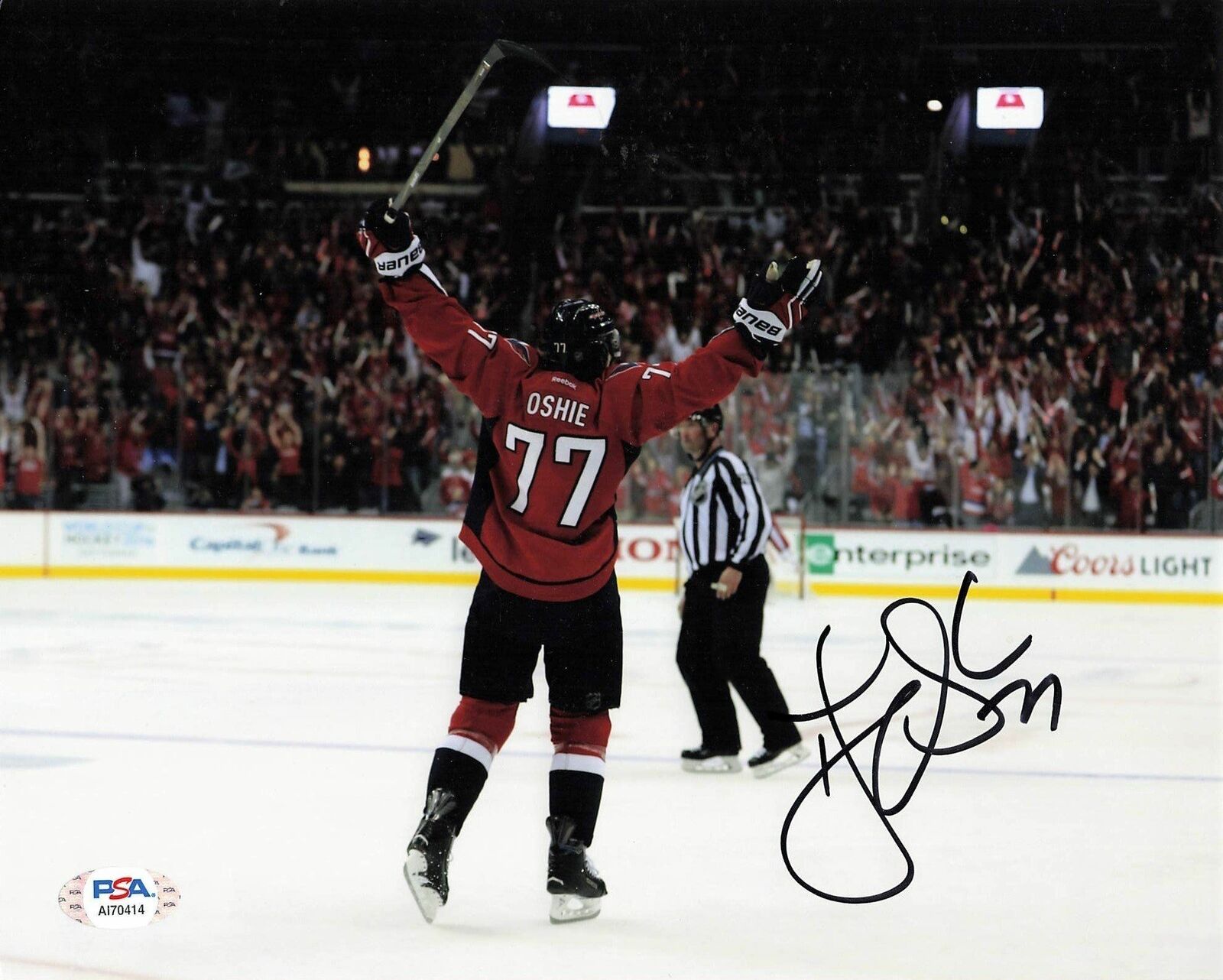 TJ Oshie signed 8x10 Photo Poster painting PSA/DNA Washington Capitals Autographed