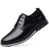 2023 New Large Size Men's Lightweight Business Casual Leather Shoes