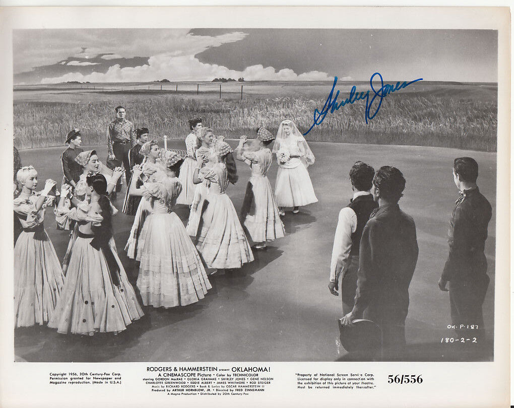 SHIRLEY JONES hand-signed OKLAHOMA 8x10 lifetime coa ORIGINAL 1956 WEDDING SCENE