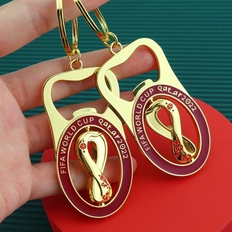 Fashion Football Alloy Unisex Bag Pendant Keychain 1 Piece