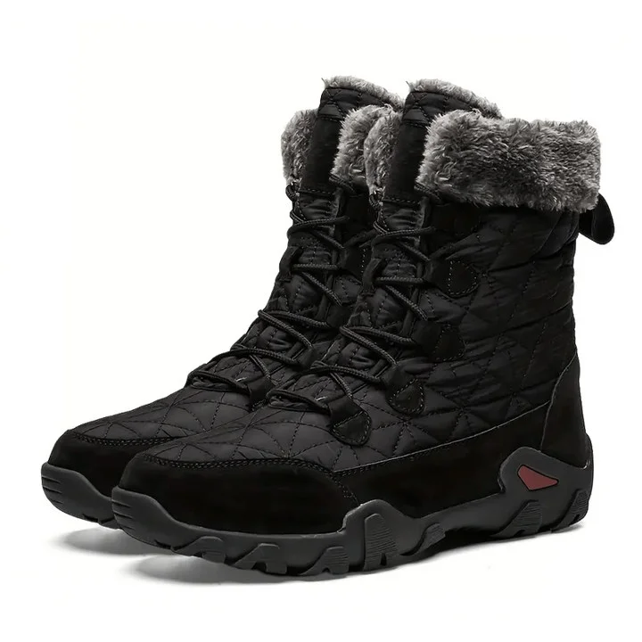 🔥HOT SALE-Men's Comfortable Waterproof Fleece Snow Combat Boots