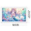 Mermaid Cute Girl-9CT Stamped Cross Stitch 90*50cm/35.43*19.69in(Big Size)