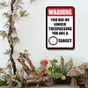 You are no Longer Trespassing, You are a Target - Vintage Metal Signs - 20*30cm/30*40cm - Warning