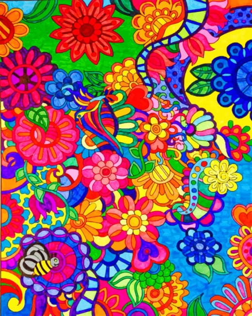 

Abstract Flowers – Colorful Paint By Numbers - 40*50CM, 501 Original