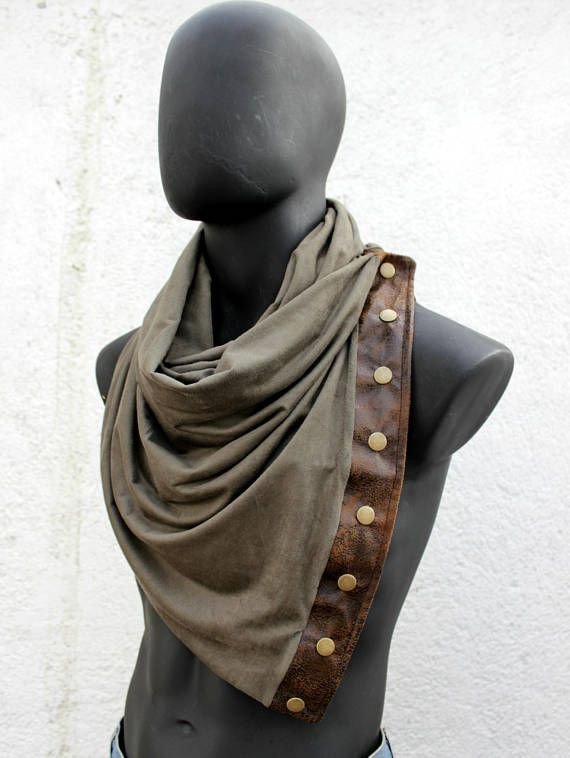 Men's casual warm scarf