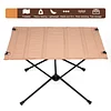 Lightweight Folding Camping Table Washable Fabric Compact Portable Outdoor Travel BBQ Hiking Fishing Beige