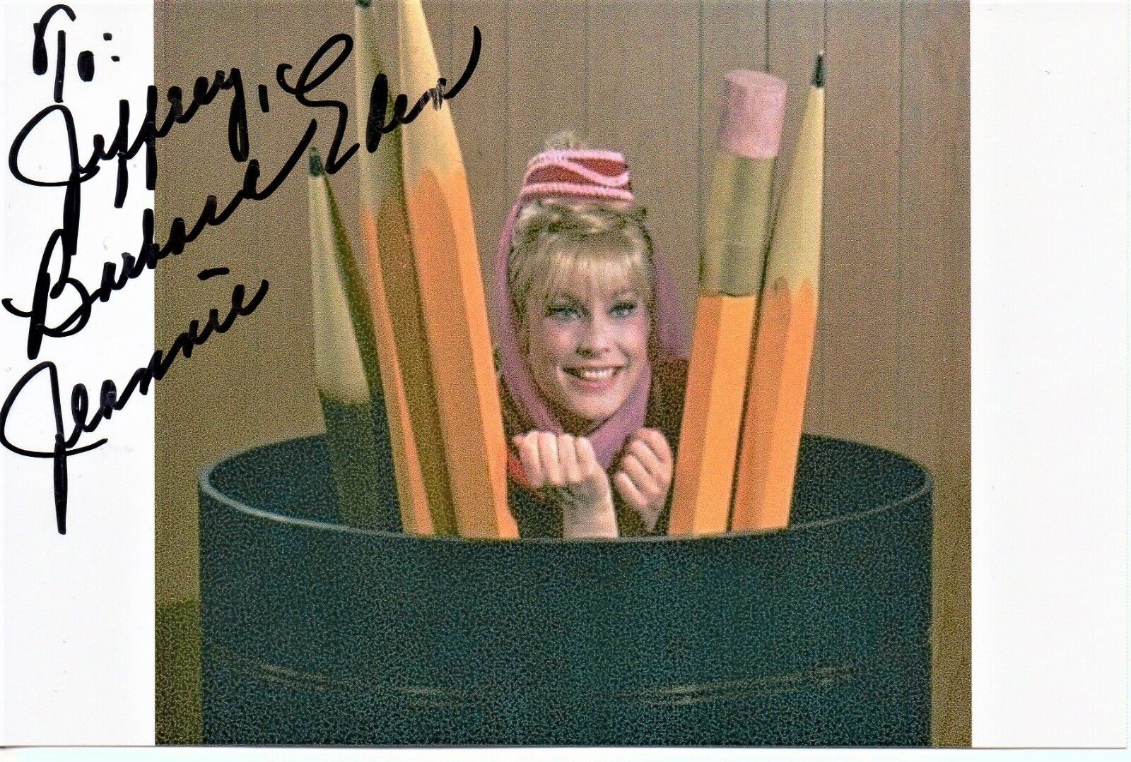 Barbara Eden I Dream Of Jeannie Original Autographed 4 x 6 in. Photo Poster painting