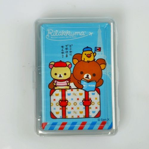 San-x Rilakkuma Playing Cards Deck Poker Cards Pattern Paris Blue A Cute Shop - Inspired by You For The Cute Soul 