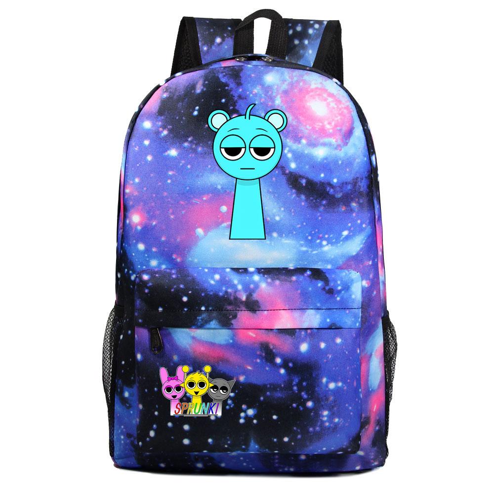 Mayoulove Sprunki Backpack Spacious Design Unique Print for School and Outdoor Activities-Mayoulove