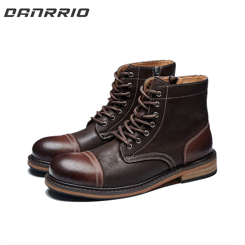 DANRRIO Paratroop Work Boots |American Vintage Motorcycle High Top Martin Boot DANRRIO.COM DANRRIO