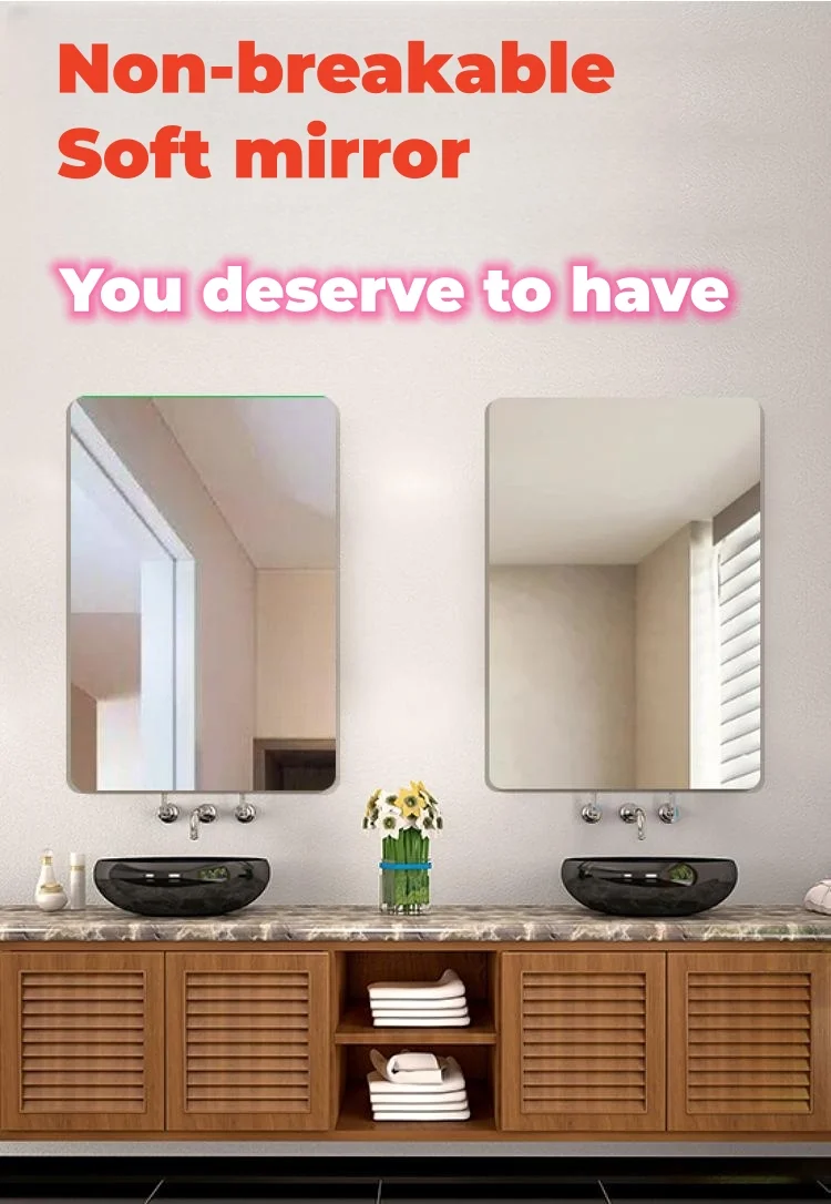 Thick self-adhesive soft mirror acrylic mirror sticker DIY handmade decorative wall sticker