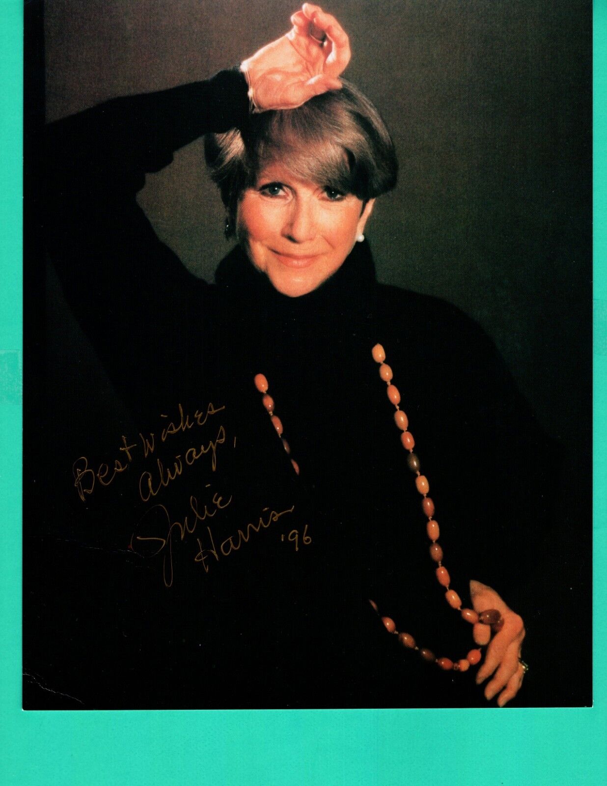 Julie Harris Actress Hand Signed Autograph 8x10 Photo Poster painting