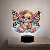 Schmetterling Bär Nachtlicht doppelseitig - 5d DIY Bastellampe