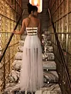Gauze Backless Off-The-Shoulder Maxi Dress
