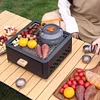 Outdoor barbecue grill stove tea making stove set barbecue stove home camping full set