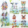 DIY Diamond Painting Double Sided 3D Wind Chime Pendant  Hanging Kit