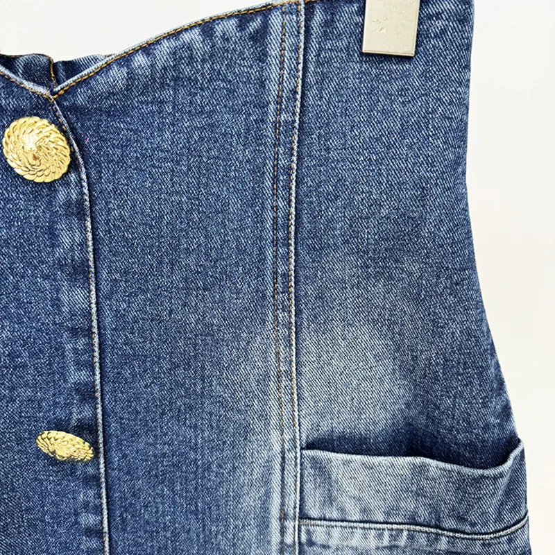 Nigikala Nigikala New Star Fashion Washing Denim Bag Hip High Waist Skirt Mini Skirt