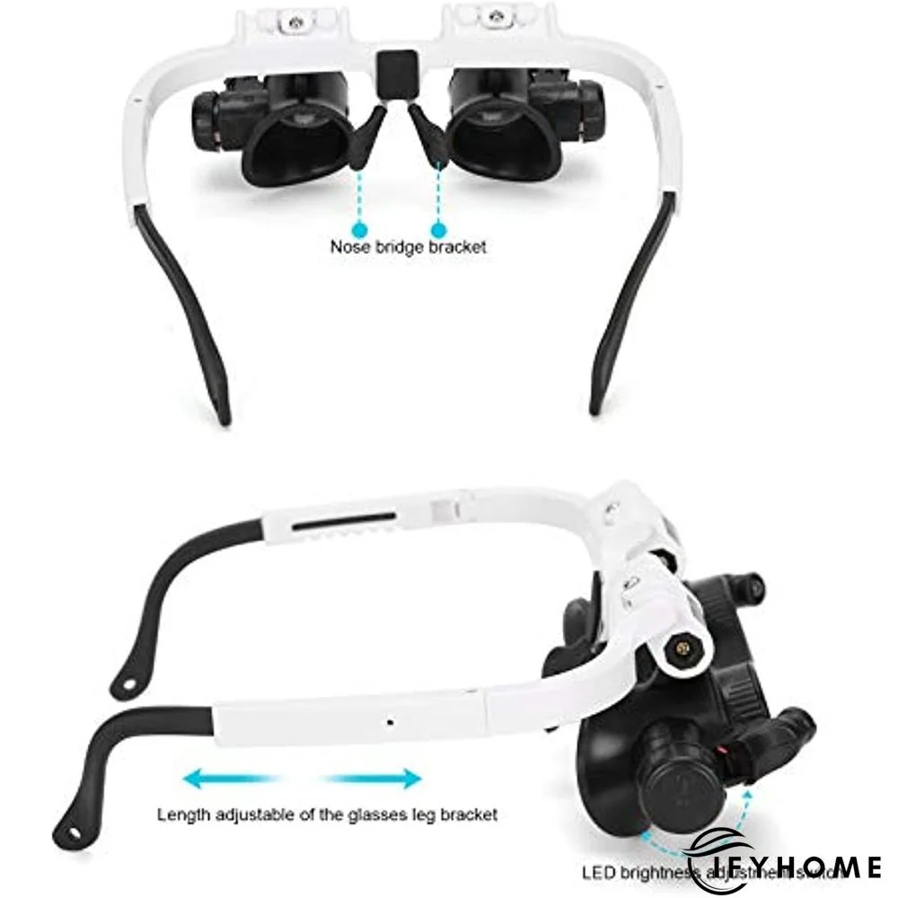 Glasses Magnifier, 8X 15x 23x Head Wearing Magnifying Glass with LED Light | IFYHOME