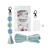Daisy Flower Keychain Making Kits with Instruction Macrame Keychain Kit DIY Macrame Kits for Beginners Adults Handbags DIY Ornament Decor