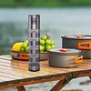 2 In 1 Pepper Mill Stainless Steel Seasoning Container for Travel (Five Tier)