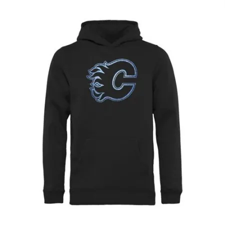 Calgary Flames Pond Hockey Pullover Hoodie Black
