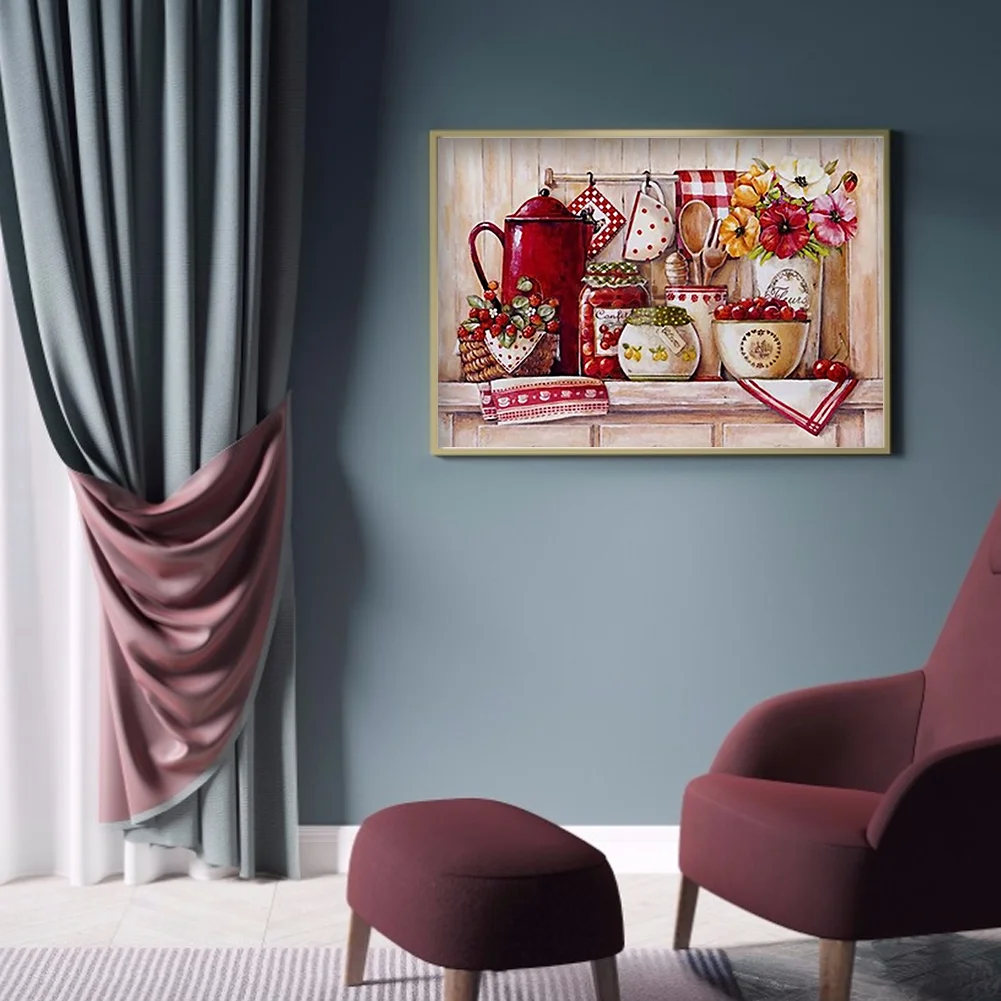 Diamond Painting - Full Round Drill - Cupboard(60*40cm)