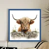 (Stamped/Counted) Highland Cow Baby-11CT Cross Stitch 40*40cm