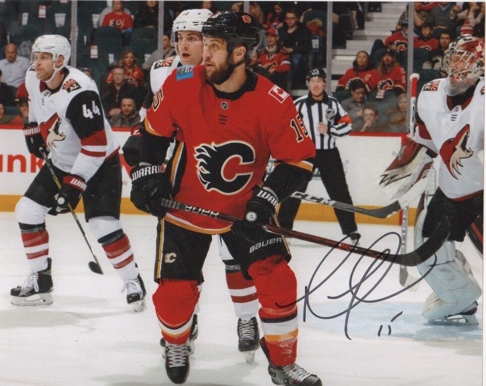 Calgary Flames Tanner Glass Autographed Signed 8x10 NHL Photo Poster painting COA #4