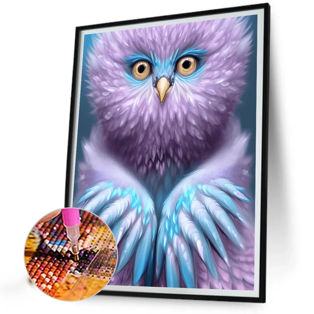 Full Round Diamond Painting 40*50cm - Fluffy Bird